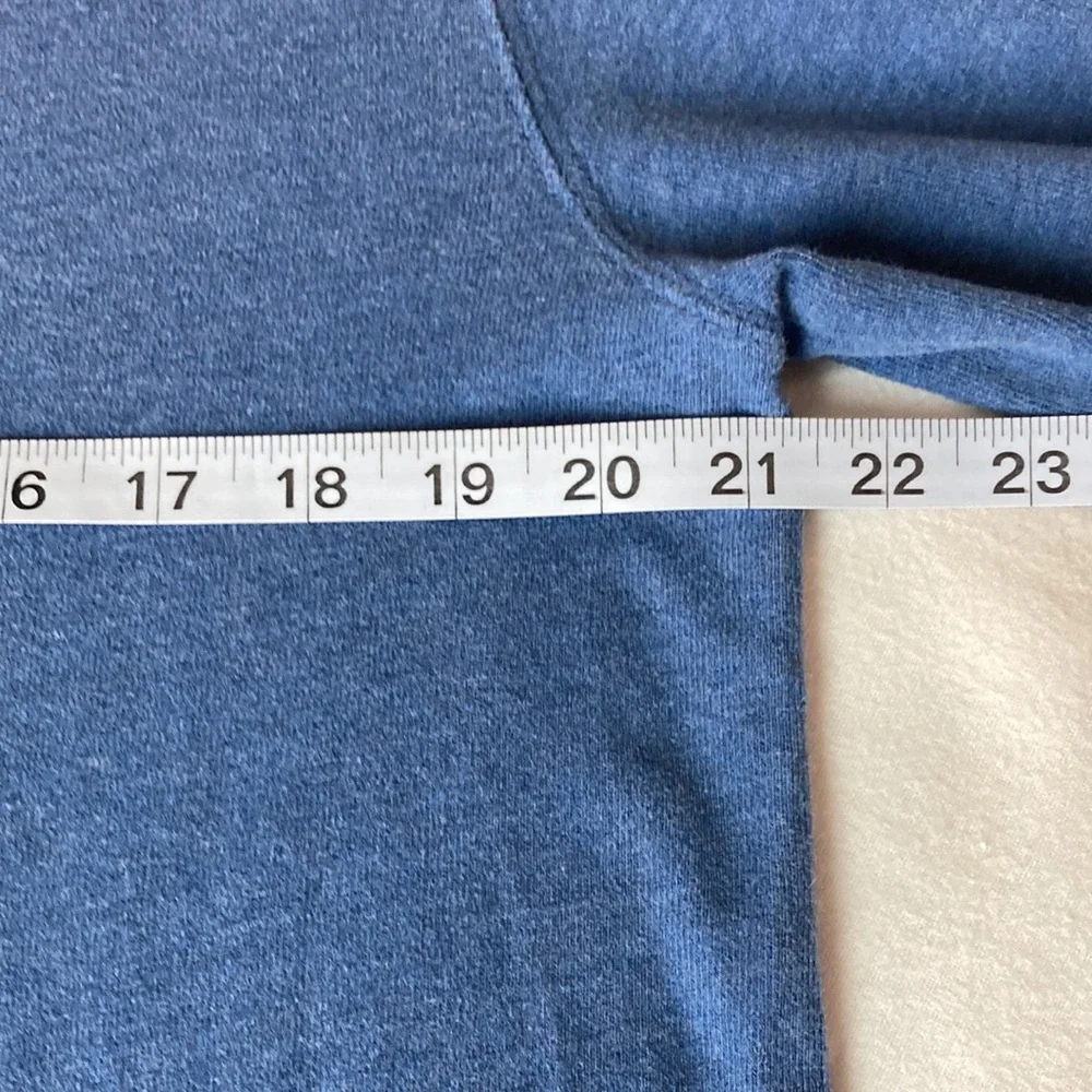 J. Crew blue cotton half-zip sweater size M